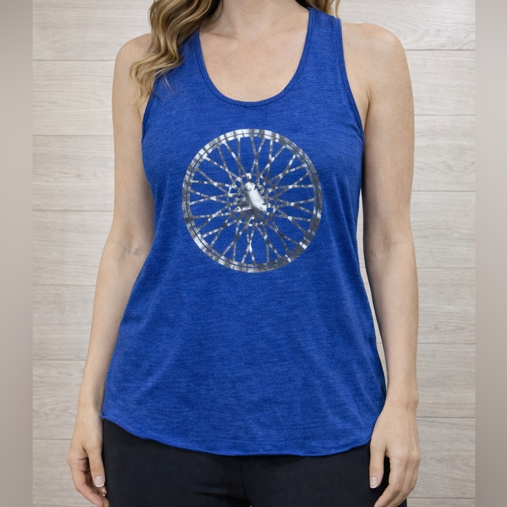 Soulcycle Blue Racerback Tank Top